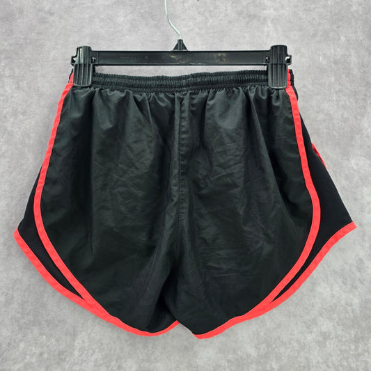 Nike Black Pink Stripe Pull On Athletic Active Running Pants Shorts Small