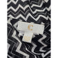 Black White Chevron Pattern Y2K 90s Infinity Scarf OSFM