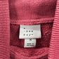 A New Day Red Long Sleeve High Neck Cropped Cotton Sweater Cardigan Medium