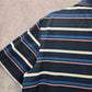 Goodfellow & Co Blue Stripe Short Sleeve Golf Polo Active Mens Shirt Top XL