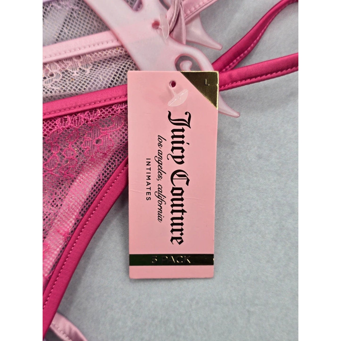 Juicy Couture Lace Pack of 5 Panties Size Large