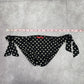 Billabong Black White Polka Dot Tie Bikini Bottom Swimwear Medium