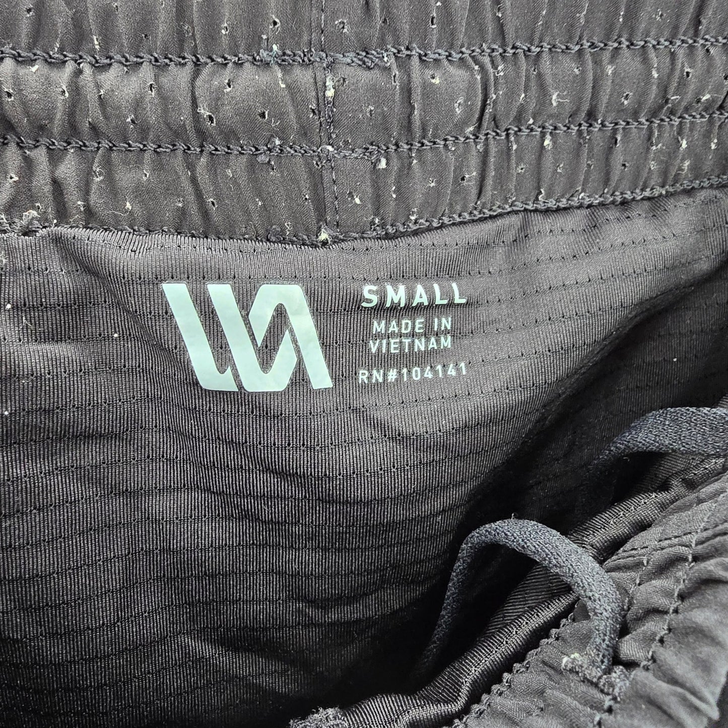 VRST Black Active Running Sports  Junior Youth Solid Zipper Lined Shorts S Small