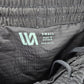 VRST Black Active Running Sports  Junior Youth Solid Zipper Lined Shorts S Small