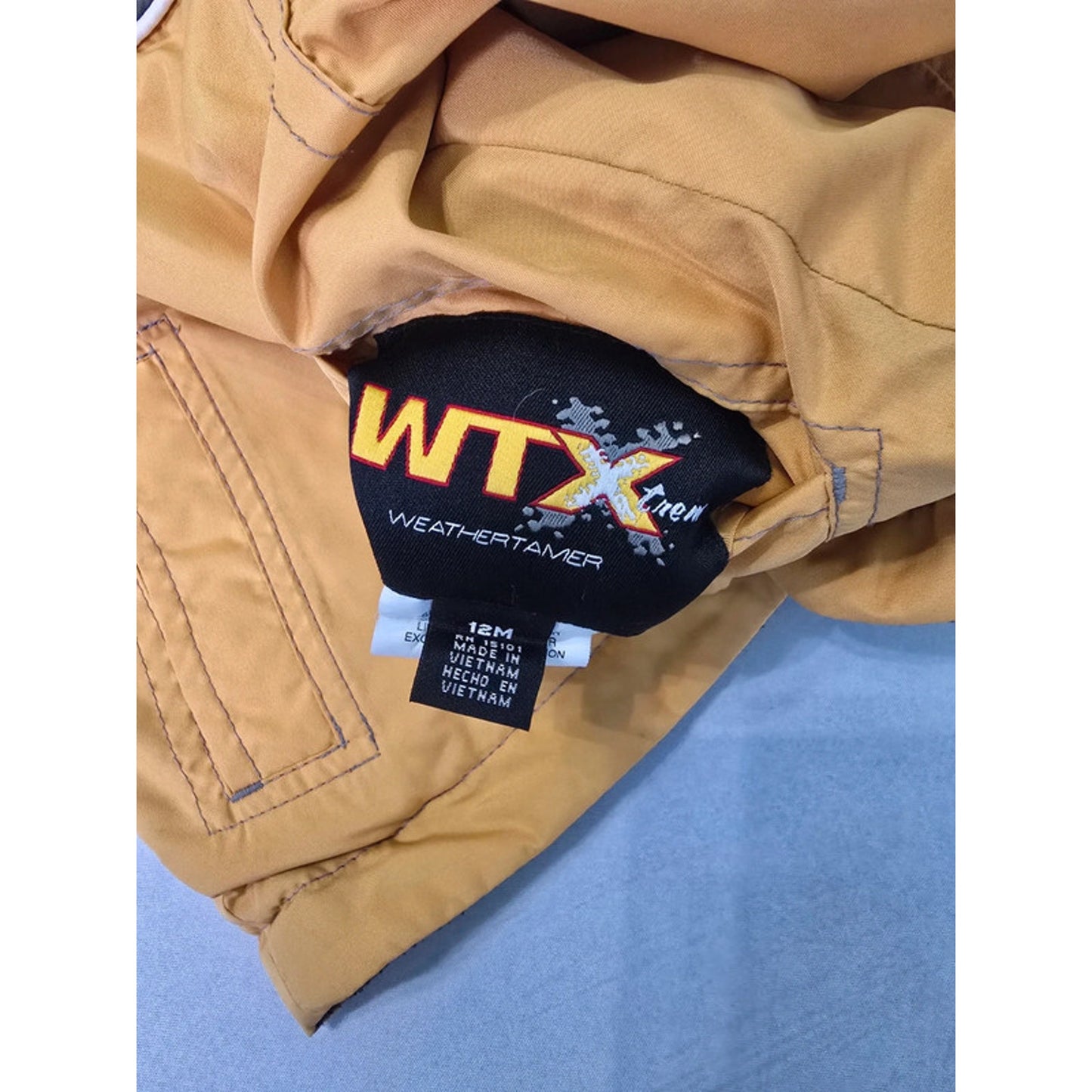 Weathertamer Yellow Reversible Hodded Outdoor Windbreakers Jacket Baby Boys 12M
