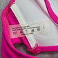 Shein Pink White Crisscross Padded Adjustable Clasp Bikini Top Swimwear Large