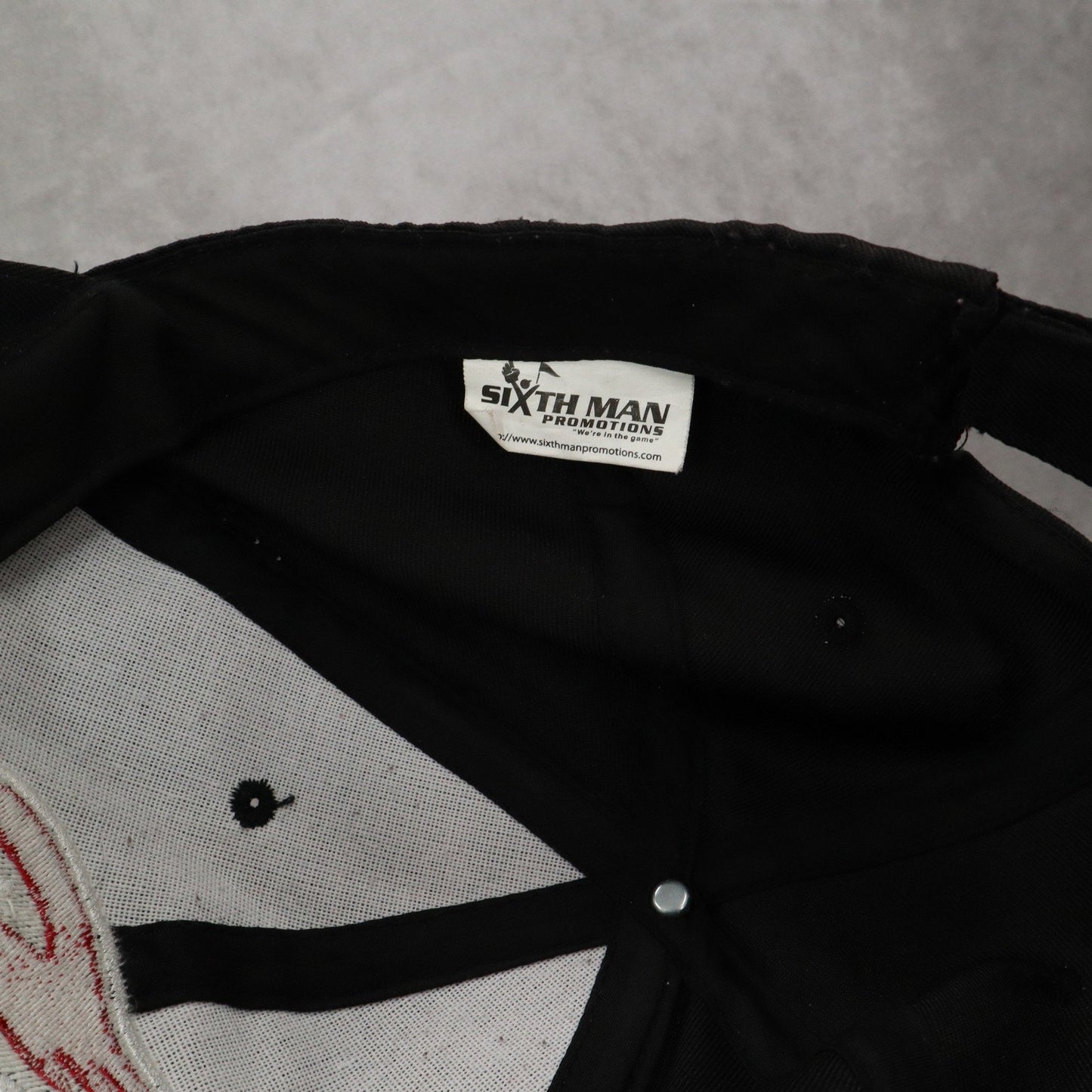 Sixth Man Performance Black Cardinals Sports Cloth Strap Baseball Cap Hat OSFM