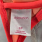 Xhilaration Orange Ruffle Floral String Padded Hook Bikini Top Swimwear Small