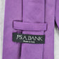 Jos. A. Bank Purple Black Solid Executive 100% Silk Italy Men's Neck Tie