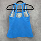 Lands' End Blue Racerback Padded Swimwear Tankini Top S Small 6