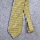 IZOD Geometric Yellow Blue Executive Corporate Silk Neck Tie Men's