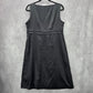 George by Mark Eisen Black Knee Length Sleeveless Flare Buckle Formal Dress 12