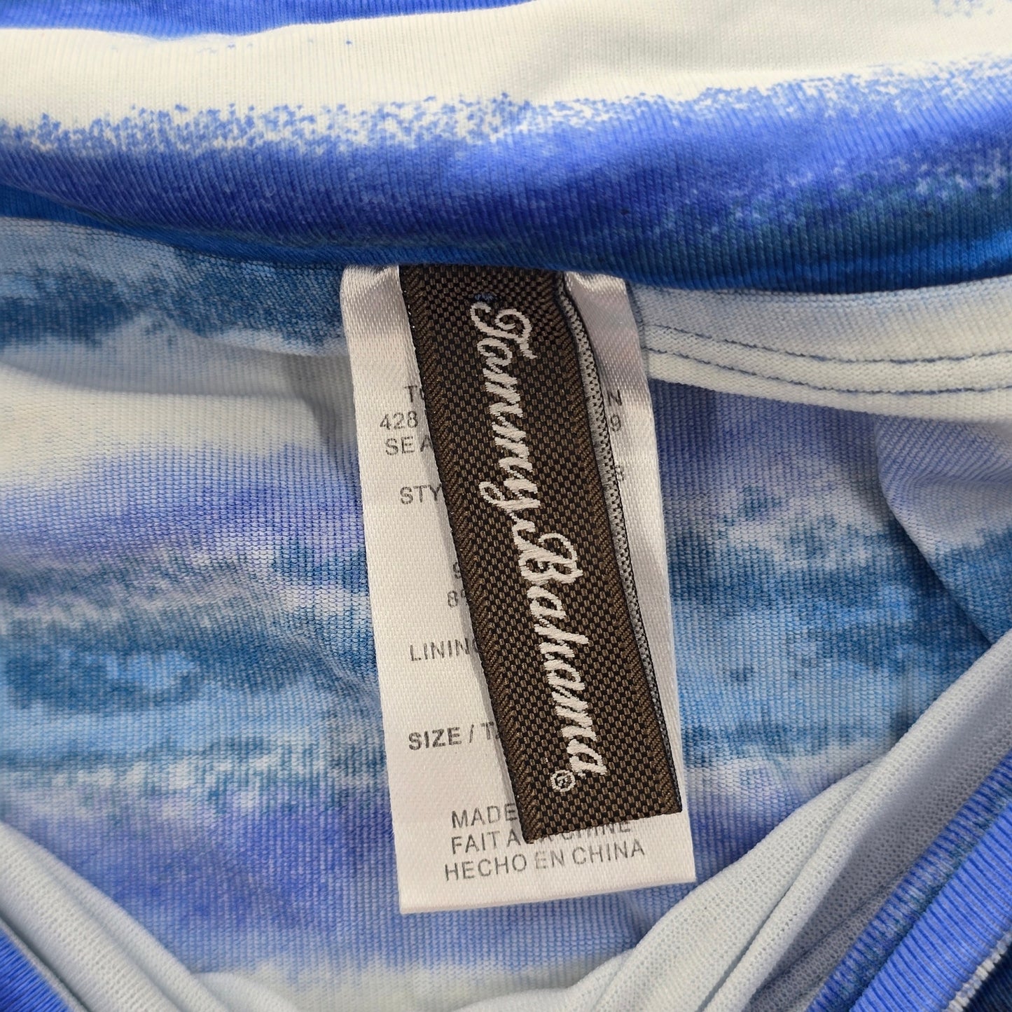 Tommy Bahamas Blue Stripe Bikini Bottoms Swimwear Medium