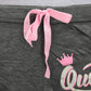 Bobbie Brooks Gray Sleepwear Queen Stretch Comfy Pink Shorts S Small
