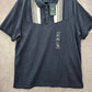 Perry Ellis Blue Stripe Polo Pima Cotton Preppy Travel Luxe Mens Shirt Top XL
