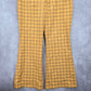 Wild Fable Yellow Plaid Straight Boho Flare Wide Leg Dress Bottom Pants Plus 16