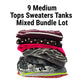 9 Womens Tops Sweaters Tanks Random Mixed Lot Bundle of 9 M Medium