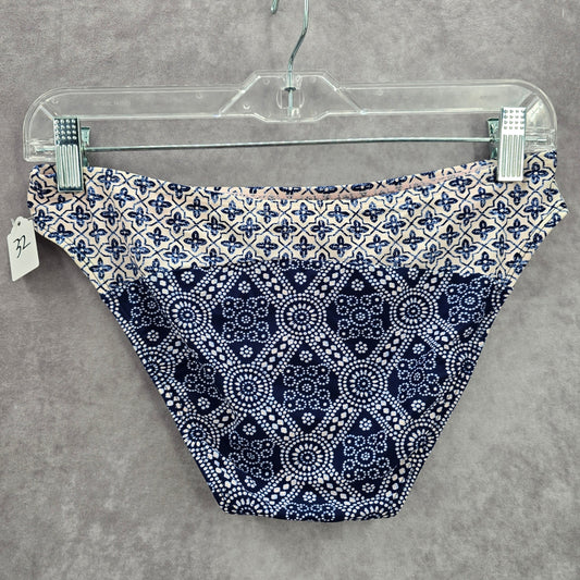 True Craft Blue Floral Bikini Cheeky Bottom Swimwear Medium