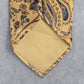 Nautica Gold Blue Gray Floral Paisley Silk Executive Corporate Neck Tie Men's