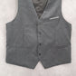 Gray 4 Button Point Welt Pocket Waistcoat Formal Preppy Tuxedo Suit Vest L 42R
