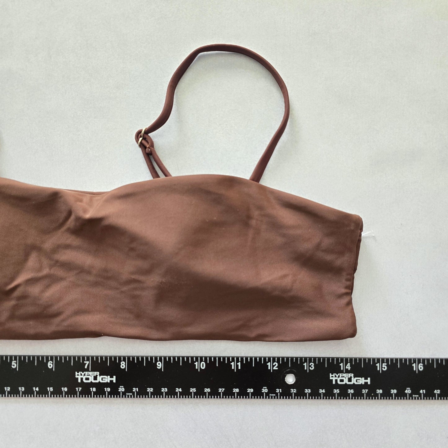 Y2K Coquette Barbie Cottage Brown Mermaid Retro Swimwear Bikini Top Medium