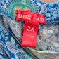 Mix & Co Blue Floral Paisley Boho Maxi Long Stretch Flare Skirt Plus 2X