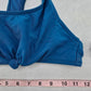 No Boundaries Blue Knot Sports Bra Active Bikini Bralette Swim Top S Small