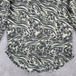 New Directions Gray Print Long Sleeve Y2K Western Fairy Sweater Top Medium