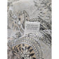 Gray Paisley Printed Light Floral Infinity Scarf OSFM