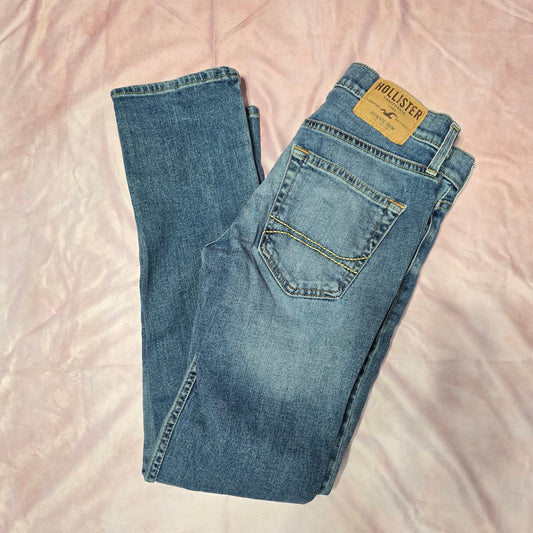 Hollister California Skinny Jean Denim Pants Bottoms Blue Size 28x30