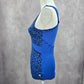 Standing Tree Blue Animal Print Activewear Streetwear Tank Top Small