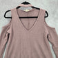 Andree by Unit Purple Long Sleeve Cold Shoulder Collar Sweater Cardigan Medium