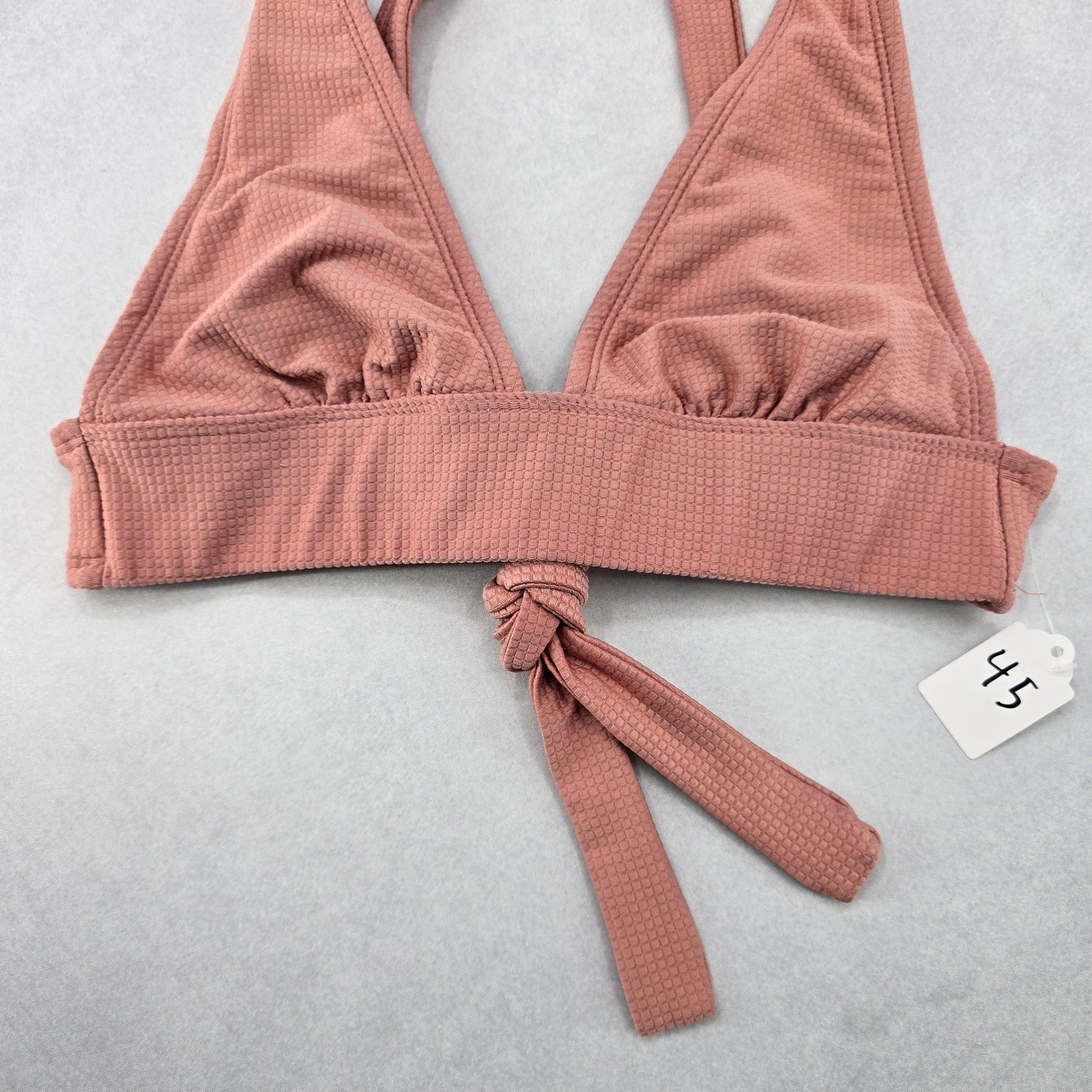 Xhilaration Pink Crisscross Tie Sports Bra Bikini Bralette Swim Top S Small