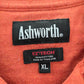 Ashworth EzTech Orange Long Sleeve Polo Cotton Pullover Sweater XL Extra Large