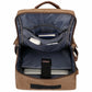 Witzman Brown Convertible Travel Leather Canvas Duffle Large A2020-2 Backpack