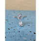 Silver Angel with Red Stone Brooch Pin