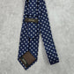 Tasso Elba Blue Gray Diamond Geometric Executive Floral Silk Neck Tie Men's