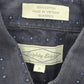 Eighty Eight Blue Long Sleeve Polka Dot Button Down Mens Shirt Cotton Small