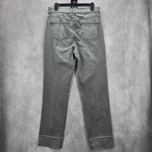 023. Gloria Vanderbilt Gray Amanda Straight Leg Denim Pants Jeans 12