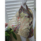 Cream Paisley Multicolor Floral Boho 90s Y2K Whimsy Infinity Scarf OSFM