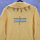 Storybook Knits Yellow Tassel Western Vintage Rhinestone Cotton Coat Jacket 3X