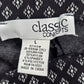 Classic Concepts Black Pull On Stretch Straight Wide Flare Pants L Large