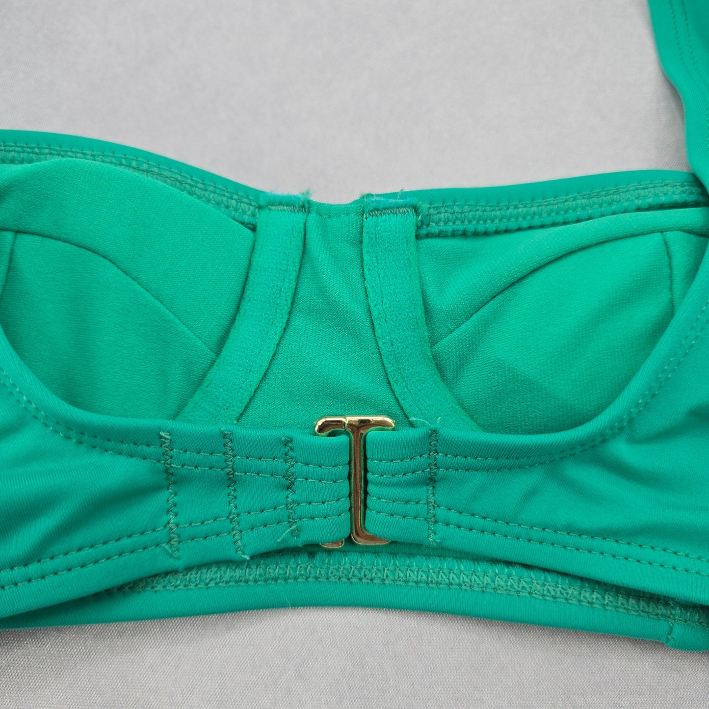 Xhilaration Green Demi Padded Bra Beach Bikini Bralette Swim Top S Small