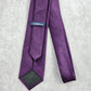 Croft & Barrow Solid Purple Polyester Men's Neck Tie