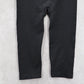 Black Stretch Cropped Capri Casual Relaxed Leggings L/XL