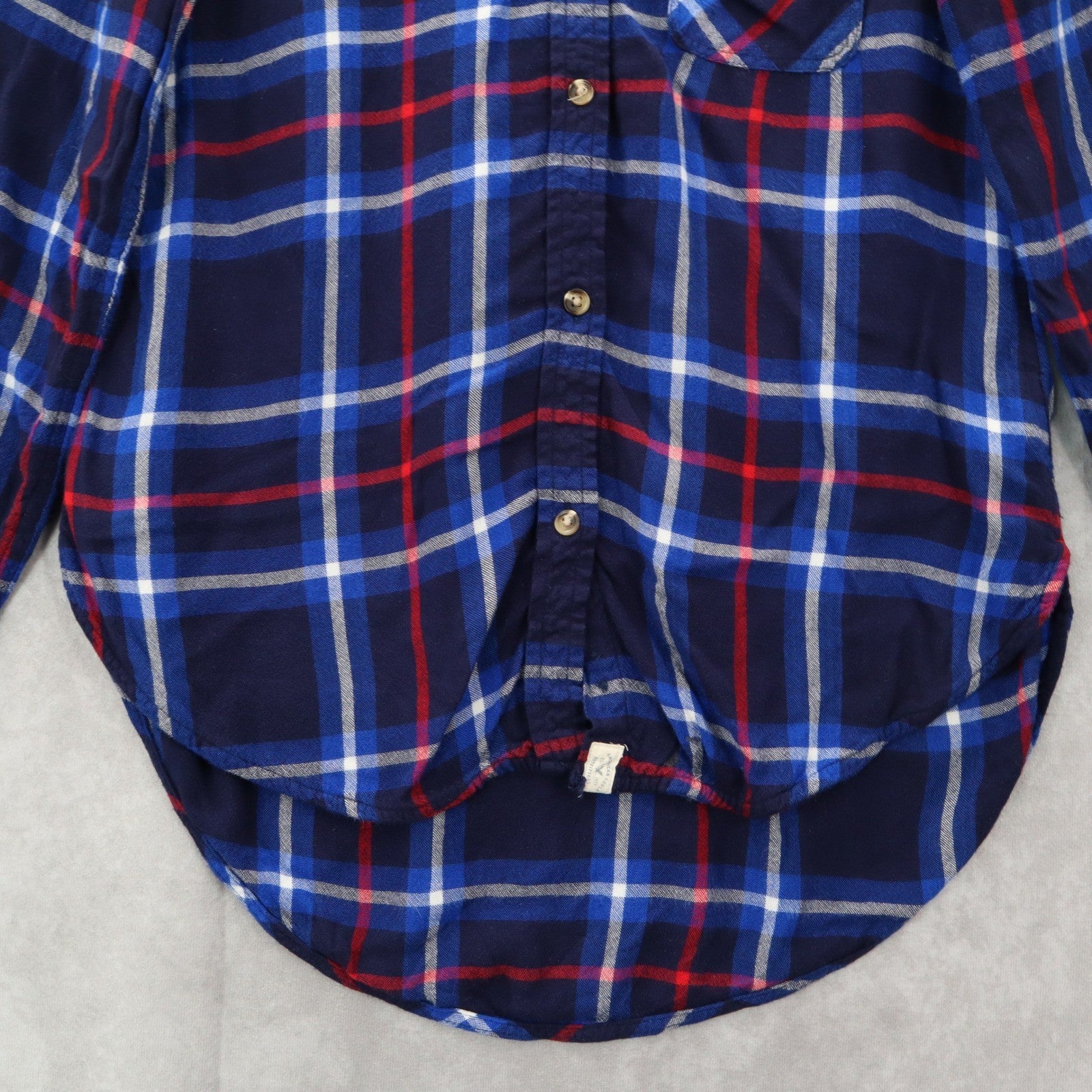 American Eagle Outfitters Boyfriend Fit Blue Flannel Plaid Lumberjack Rugged XS