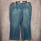 Just My Size Modern Bootcut Straight Wide Blue Jeans 26W Short
