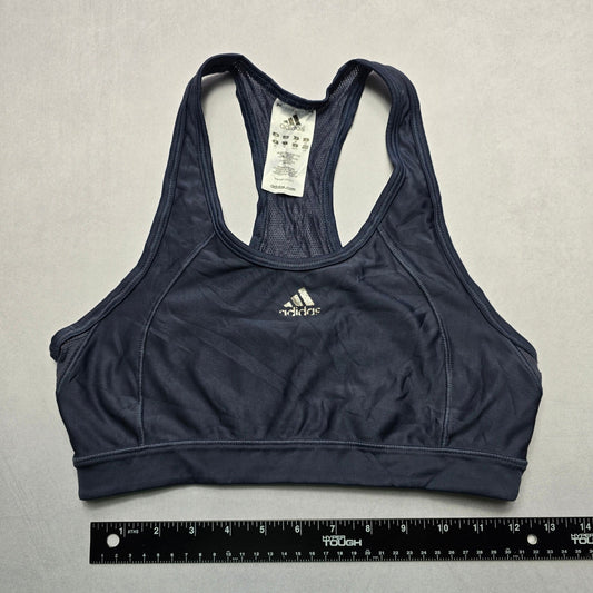 Adidas Gray Racerback Pull On Activewear Yoga Sports Bra Active L Large