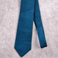 Croft & Barrow Blue Stripe Geometric Executive 100% Silk Repp Neck Tie Men's
