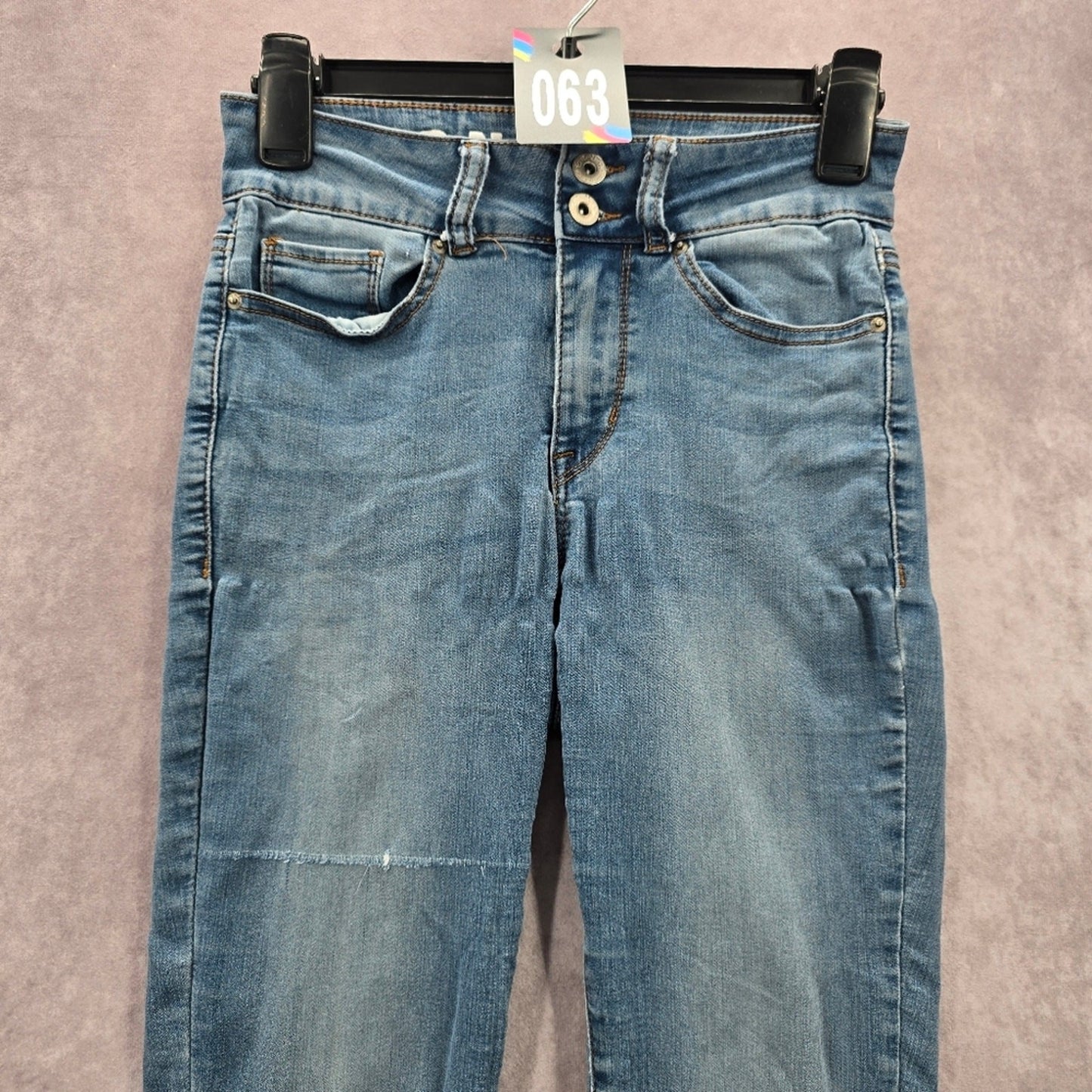 S.O.N.G Perfect High Rise Skinny Ankle Grazer Blue Denim Jeans 3/26
